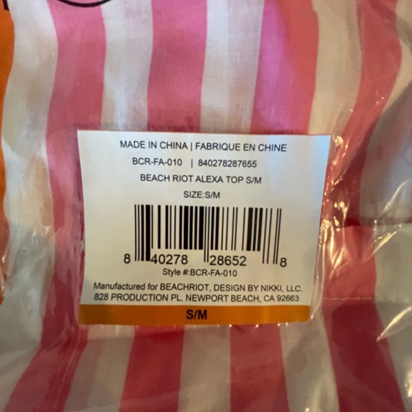 NTW Beach Riot Alexa Top in Sunset Stripes $118 Original Price now only $79 - Picture 8 of 8